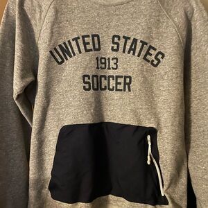 USA Soccer Nike Gray and Navy Sweatshirt size Medium
